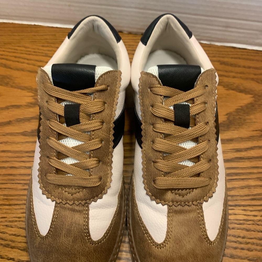 Corkys White, Brown & Black Retro Casual Sneakers women’s size 8 comfort casual - Picture 4 of 11